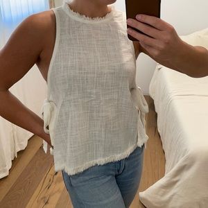 Rue Stiic Side Tie White Top